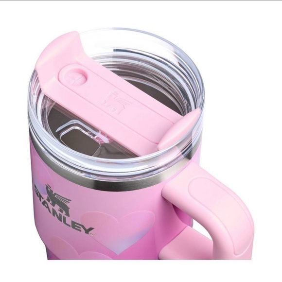 Stanley Valentines 20oz Quencher Tumbler Powder Pink Heart Gradient - Picture 5 of 5